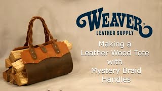 Making a Simple Leather Wood Tote [upl. by Hachmann]