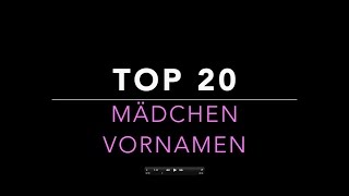 Mädchennamen TOP 20  Lulu SD [upl. by Ahseyt]