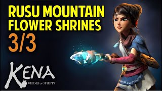 Rusu Mountain Flower Shrines Locations  KENA Bridge of Spirits Collectibles Guide [upl. by Aianat]