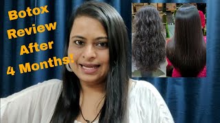 Botox Hair Treatment Review After 4 Months  Permanent Hair Straightening With Protein Treatment [upl. by Oringa953]