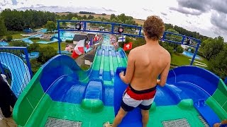 Tosselilla Sommarland  Racer Water Slide quotHyper Speedquot Onride POV [upl. by Lacombe429]