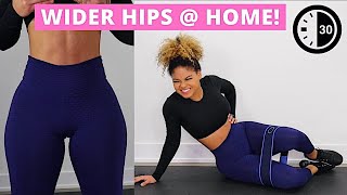 GROW YOUR SIDE GLUTES AT HOME  BAND NO STANDING WORKOUT [upl. by Ernestus]