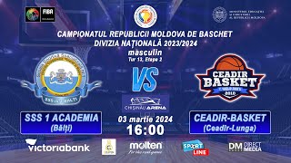 112 National Division 202324 SSS 1 ACADEMIA  BC CEADIRBASKET mascTur 13 Et2 03032024 [upl. by Newton756]