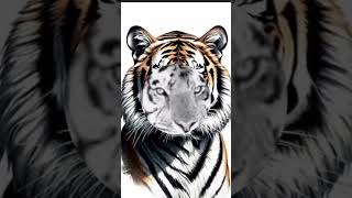 My top 7 tiger drawings  drawing tiger sketch subscribe shorts youtube [upl. by Silera]