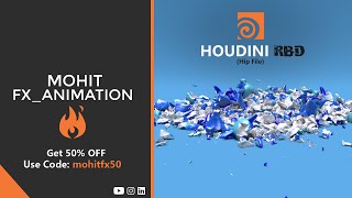 Houdini RBD  Hip File   Destruction [upl. by Eisdnyl]