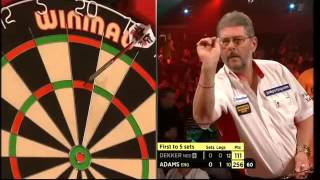 Darts World Championship 2014 Quarter Final Adams vs Dekker [upl. by Trumann]