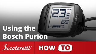 Bosch Purion  How To Use Video Instruction  Bosch Ebikes [upl. by Cnut810]