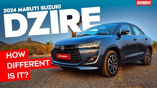 2024 Maruti Suzuki Dzire Walkaround Greater than Swift  boot  odmag [upl. by Esirahs]