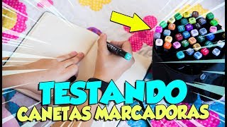 TESTANDO CANETAS MARCADORAS PARA DECORAÇÃO [upl. by Peednama]