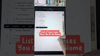 Planning Exercise at Home with Notability Digital Planner Template [upl. by Polik]