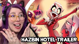 Hazbin Hotel Season 1 Trailer REACTION  Zamber Reacts [upl. by Mcclimans771]