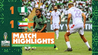 HIGHLIGHTS  Nigeria 🆚 Equatorial Guinea TotalEnergiesAFCON2023  MD1 Group A [upl. by Stets56]