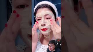 La mascara facial casera 😳 maquillaje videosdivertidos makeuptransformation [upl. by Depoliti]