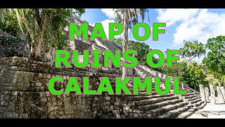 map of Calakmul Pyramids  Campeche   Mexico [upl. by Melisse]