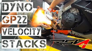 RSV4  Gabro Velocity Stacks  GP22  DYNO [upl. by Linet]