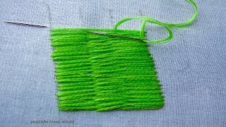 Basic Hand Embroidery Part  58  Romanian Couching video Tutorial [upl. by Anirtal]