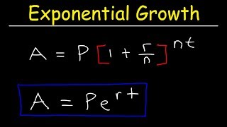 Compound Interest amp Population Growth Word Problems  Logarithms [upl. by Nomar]