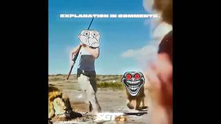 Lion seeking Vengeance 💀 sigma trollface edit viral shorts [upl. by Seadon]