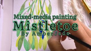 96 Crayon Swatches Sketching and Mistletoe [upl. by Manheim]