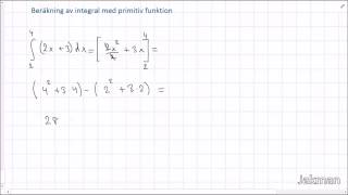 Beräkna värdet av en integral [upl. by Winna]