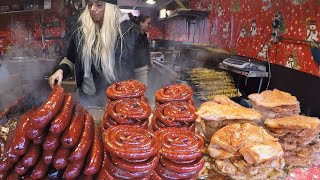 Street Food in Bratislava Slovakia Best Food at Hviezdoslav Square Christmas Market [upl. by Asinla]