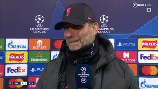 quotI think the game was nearly perfectquot Klopp on Liverpools comfortable victory over Atletico [upl. by Riti]