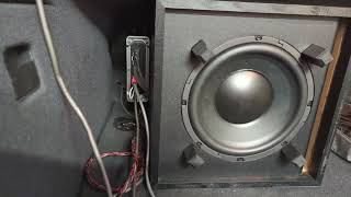 Klipsch Cinema 600 wireless subwoofer converted to car sub [upl. by Ahsiet]