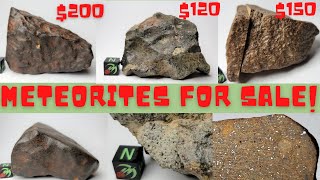 Meteorites for Sale Unclassified  Buy Real Meteorites from Space Three NWA Chondrite Meteorites [upl. by Lanaj]