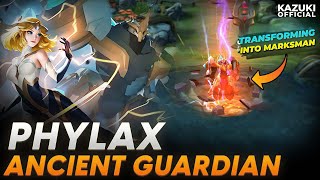 THE LEADER OF HERO SQUAD PHYLAX IS THE MOST BEAUTIFUL TANK IN MOBILE LEGENDS  GAMEPLAY [upl. by Schwab]