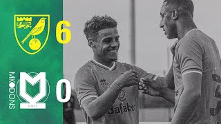 HIGHLIGHTS  Norwich City 60 MK Dons [upl. by Namrehs]