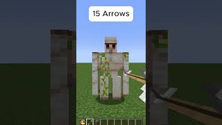 Iron Golem VS Arrows Minecraft Experiment [upl. by Rehpotisrhc]