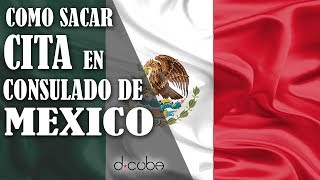 Como Sacar CITA Visa Embajada de Mexico 2018 [upl. by Norrad320]