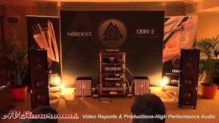 Nordost Cables Odin 1 vs Odin 2 live listening test and demo THE Show Newport [upl. by Retnuh459]