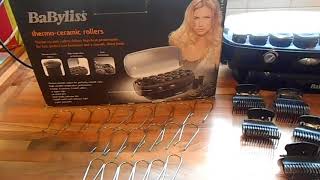 Babyliss Heated Thermo Ceramic Hair Rollers Curlers Womens Beauty 3035U [upl. by Lovering]