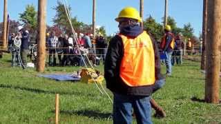 A KCPampL apprentices son cheers him on at the Linemans Rodeo [upl. by Ocko432]