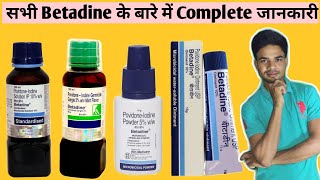 Betadine gargle Solution Ointment Powder Complete information in Hindi Use Side effects Benifit [upl. by Bogie344]