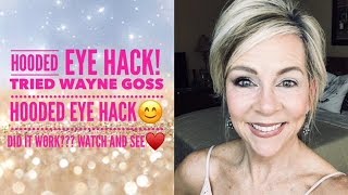 Hooded Eye Hack  Wayne Goss Hack  Did it work [upl. by Ocirne976]