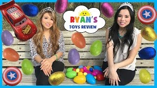 Easter Eggs Surprise Hunt Playtime at the Park with Disney Cars [upl. by Blakeley]