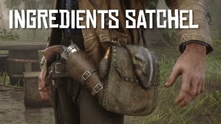 CRAFTING THE INGREDIENTS SATCHEL  RED DEAD REDEMPTION 2 [upl. by Roath379]