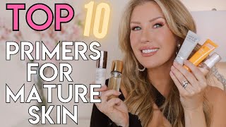 The 10 BEST FACE PRIMERS For Mature Skin  ALL SKIN TYPES [upl. by Ruddie]