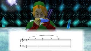 Serenade of Water  The Legend of Zelda Ocarina of Time  Piano Sheet Music [upl. by Vetter]