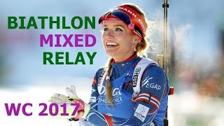 BIATHLON MIXED RELAY 26112017 World Cup 1 Oestersund Sweden [upl. by Anua431]