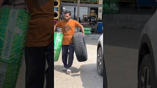 Changan OSHAN X7 tyres upgrade with ROVELO Tyre 23555R19 oshanx7 rovelotyre rovelo jatttyres [upl. by Purvis]