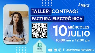 Tutorial de CONTPAQi Factura Electrónica por iMARZ 10Julio2024 [upl. by Tanny]