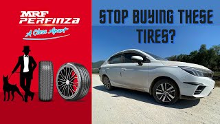 Ultimate MRF Perfinza Tire Ownership Review Performance Durability and More [upl. by Katt]