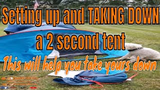 Quechua  Decathlon 2 second tent review Set up and take down [upl. by Dewar964]