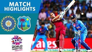 Simmons amp Russell Upset Hosts  India vs West Indies  ICC Mens WT20 SemiFinal 2016  Highlights [upl. by Goddart]