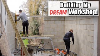 Building The Ultimate Home Woodworking Workshop Step by Step Full Construction [upl. by Reibaj833]