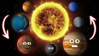 Planets of the Solar System  Planet Facts Dwarf Planets Size Comparisons and Space Science [upl. by Ellehsim]