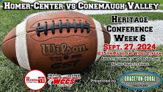 HomerCenter vs Conemaugh Valley Football 92724 [upl. by Neom]